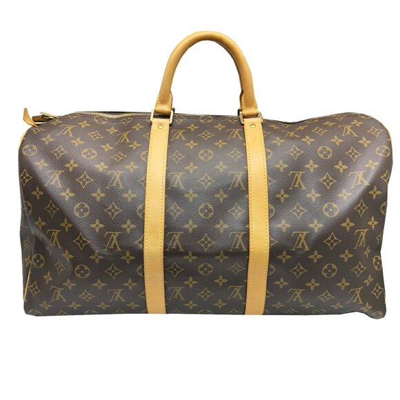LOUIS VUITTON Brown Monogram Keepall 50 Boston Bag - Picture 2 of 16